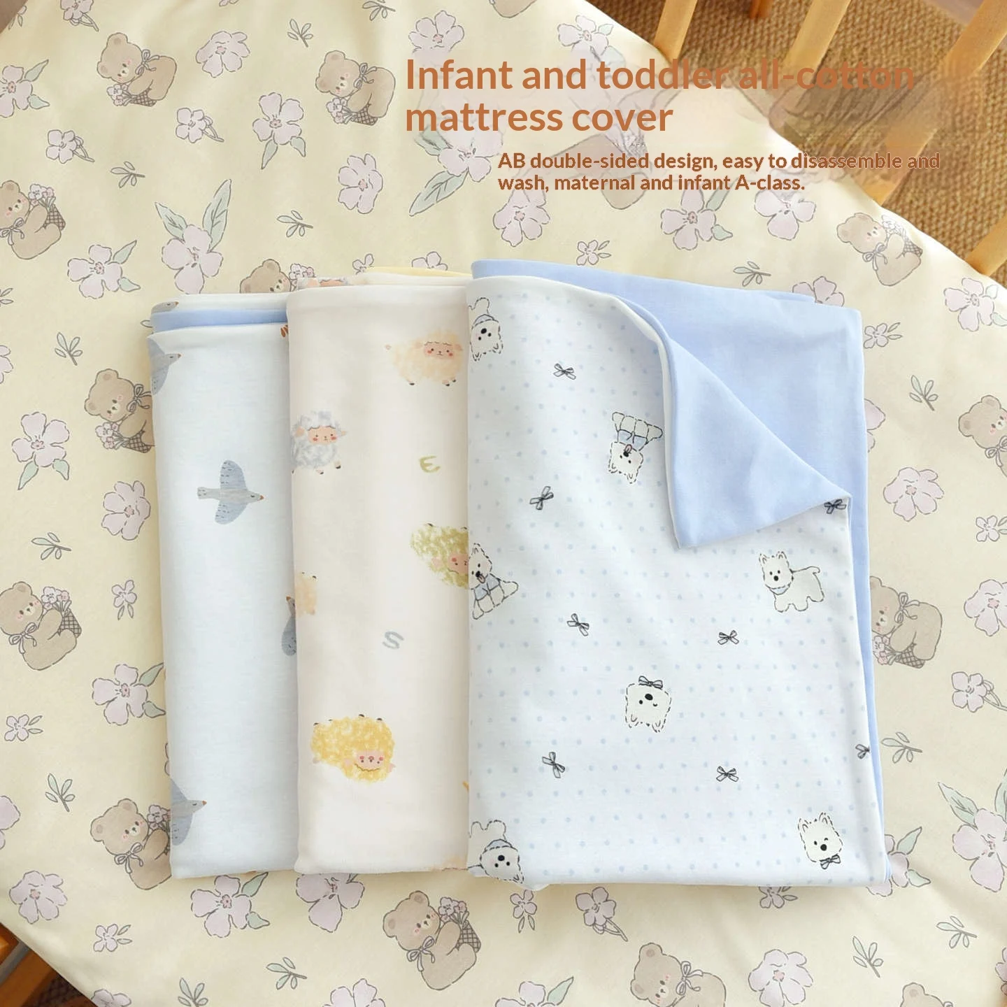 Baby Cotton A-grade Duvet Cover For Newborn Crib — image 8