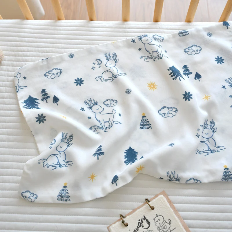 Baby Double-layer Gauze Bamboo Fiber Cooling Sweat-absorbing And Breathable Pillowcase — image 8