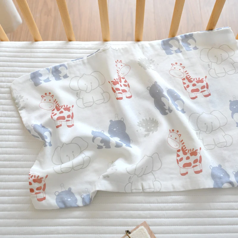 Baby Double-layer Gauze Bamboo Fiber Cooling Sweat-absorbing And Breathable Pillowcase — image 10