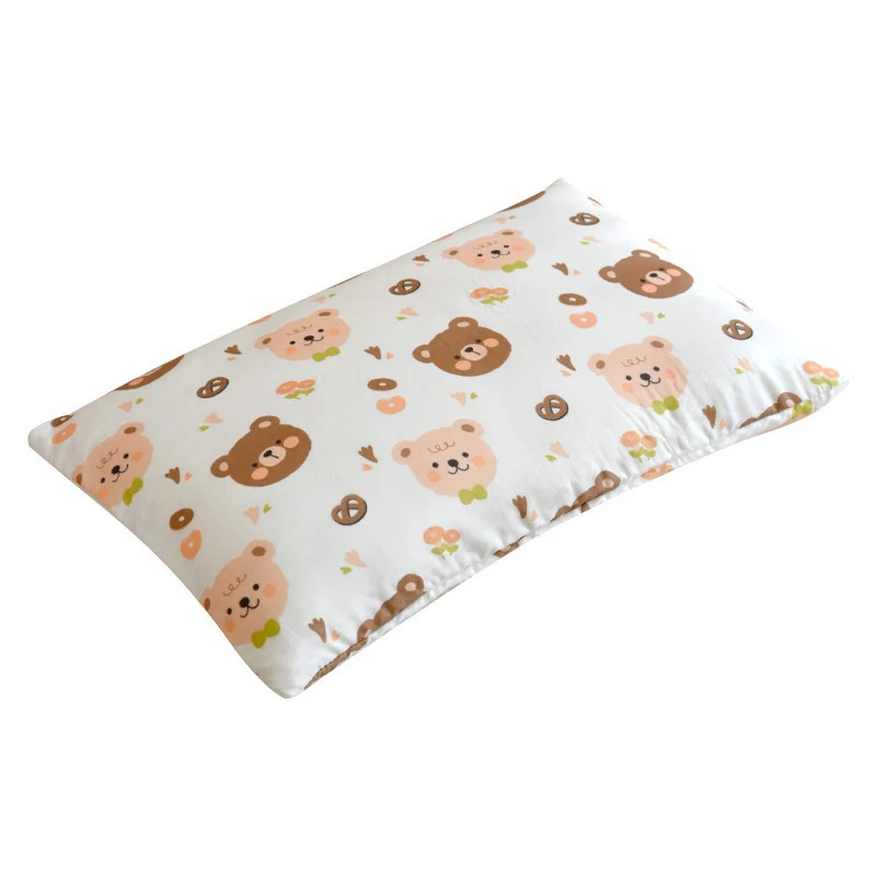Baby Double-layer Gauze Bamboo Fiber Cooling Sweat-absorbing And Breathable Pillowcase — image 4