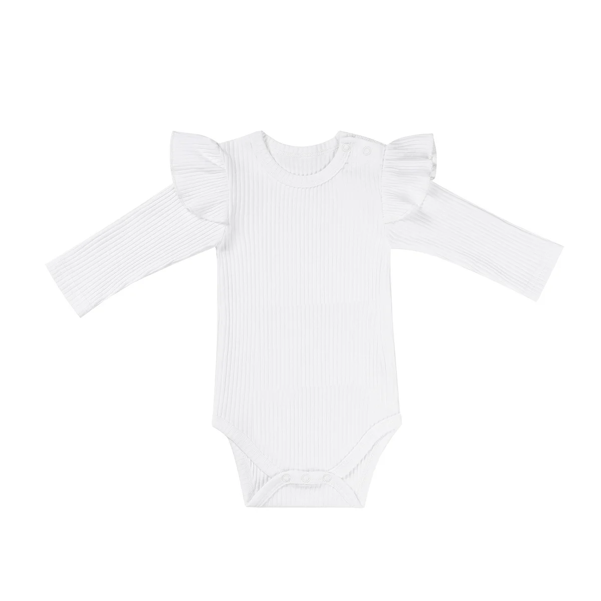 Baby Fashion Solid Color Thick Onesie — image 5