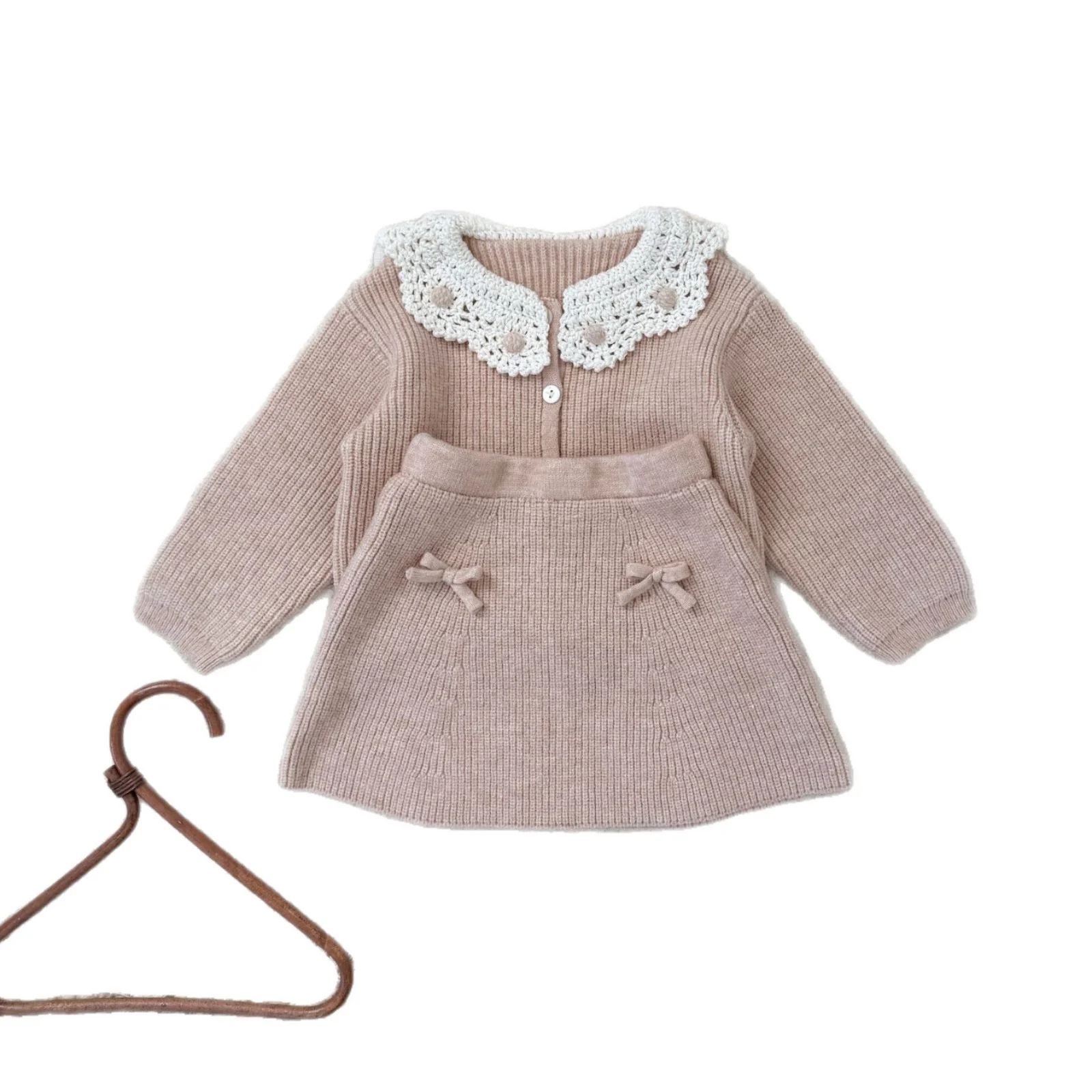 Baby Girl's Color-block Vintage Button Sweater — image 8