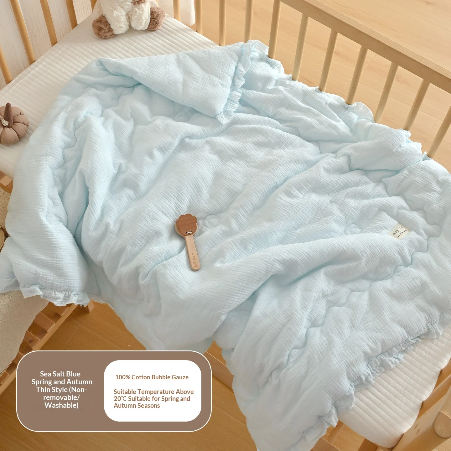Baby Pure Cotton Air-conditioning Quilt Thickened For Naptime — image 11
