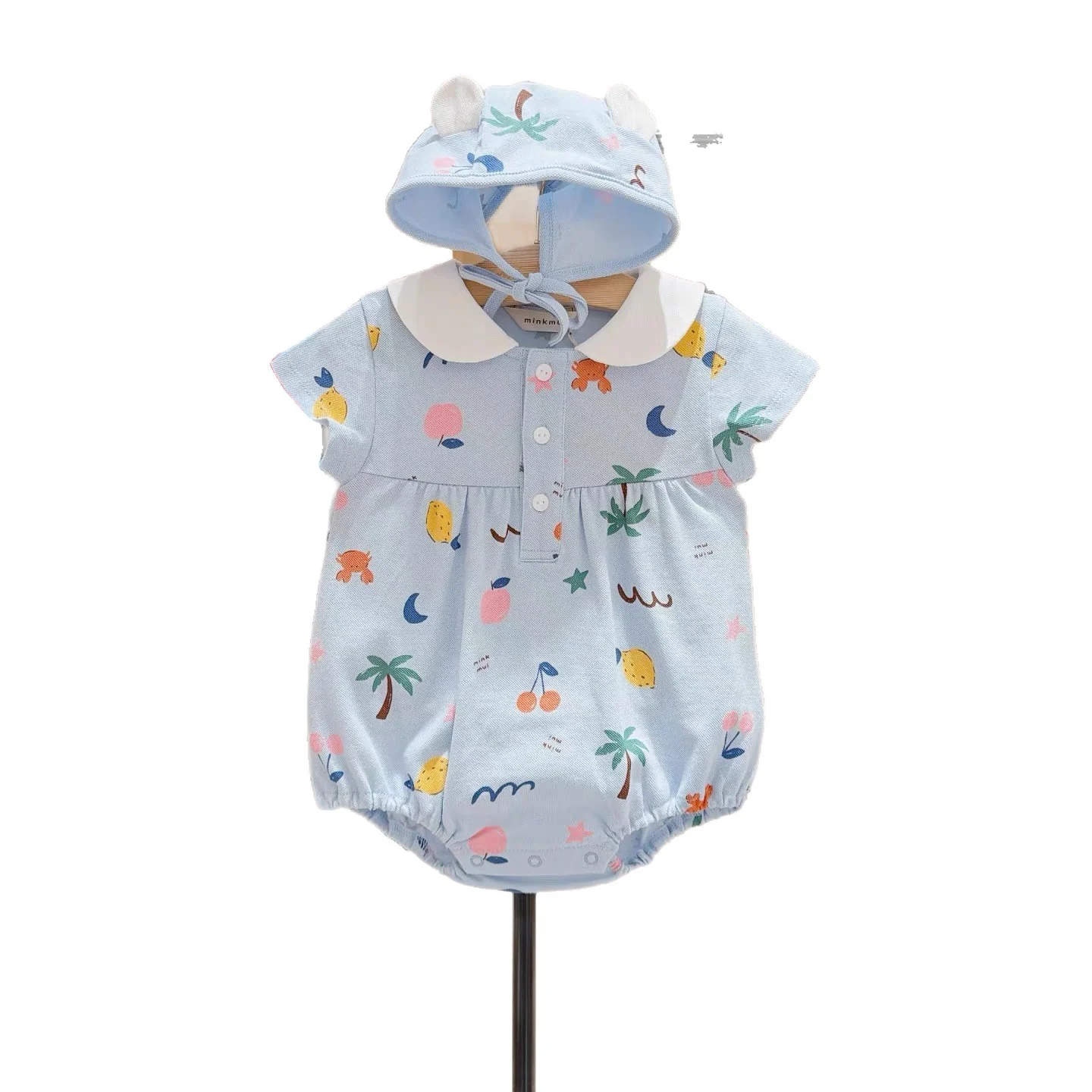 Baby's Refreshing Pure Cotton One-piece Romper — image 4