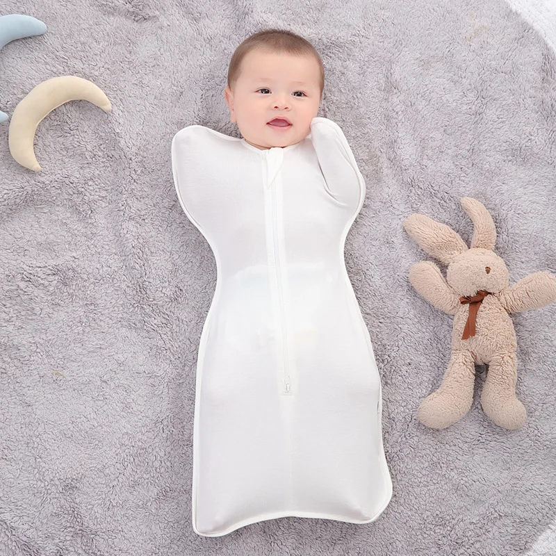 Baby Swaddle Sleeping Bag, Bamboo Fiber, Summer, Surrender-style, Anti-startle — image 2