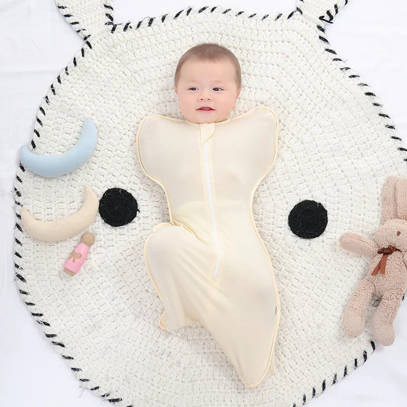 Baby Swaddle Sleeping Bag, Bamboo Fiber, Summer, Surrender-style, Anti-startle — image 4