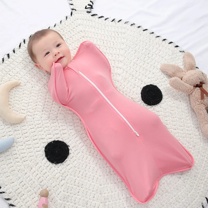 Baby Swaddle Sleeping Bag, Bamboo Fiber, Summer, Surrender-style, Anti-startle — image 3