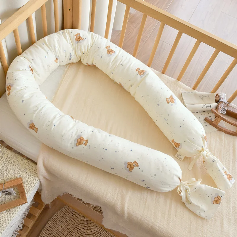 Babys Soft Cotton Gauze Bumper Pad Side-sleeping Pillow And Bed Backrest Cushion — image 8