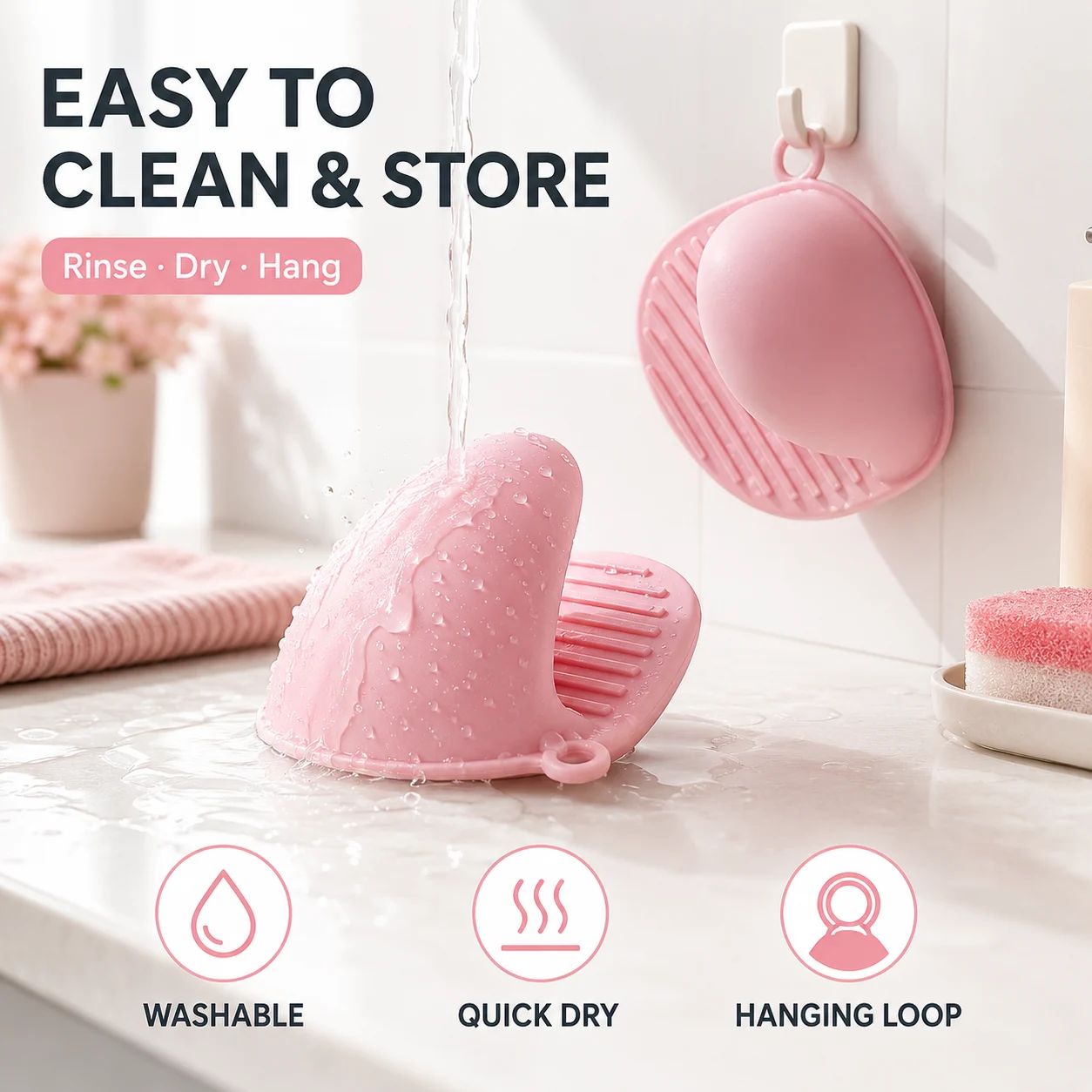 Baking Tools High Temperature Resistant Silicone Insulated Hand Clip Anti-scalding… — image 10