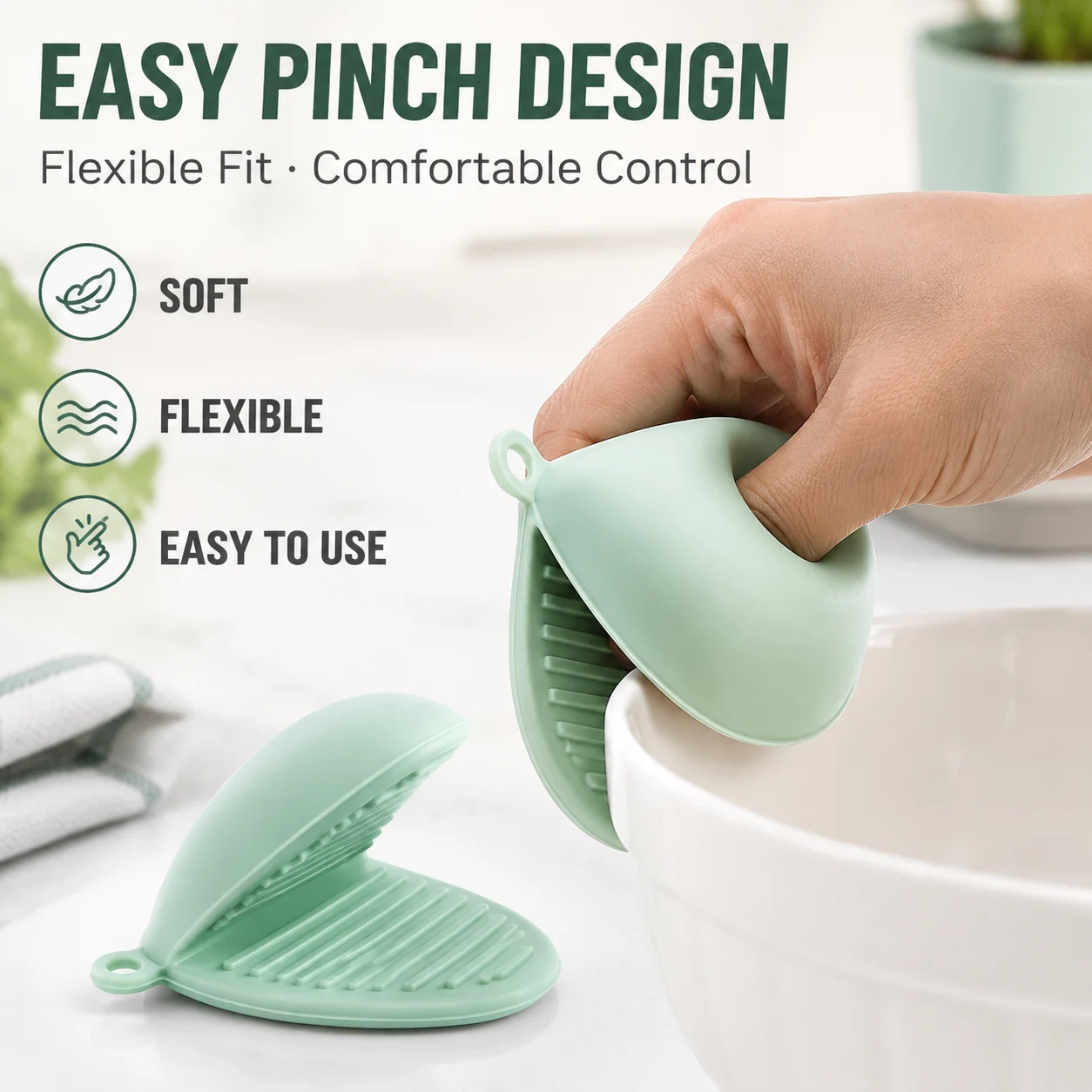 Baking Tools High Temperature Resistant Silicone Insulated Hand Clip Anti-scalding… — image 11