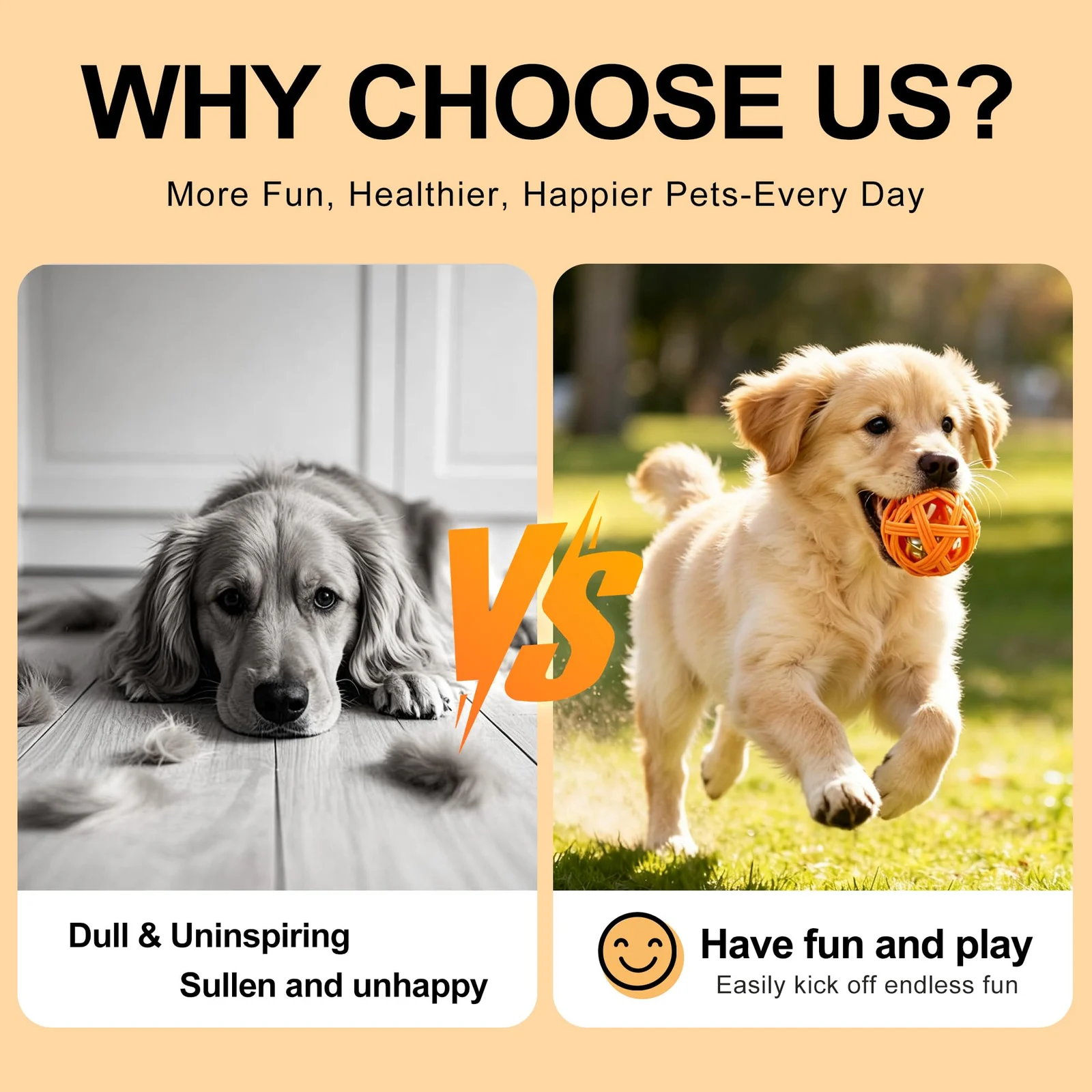 Balls With Inside Bell, Non-toxic Toys For Small Dogs & Puppies Natural Rubber, Fetch… — image 5