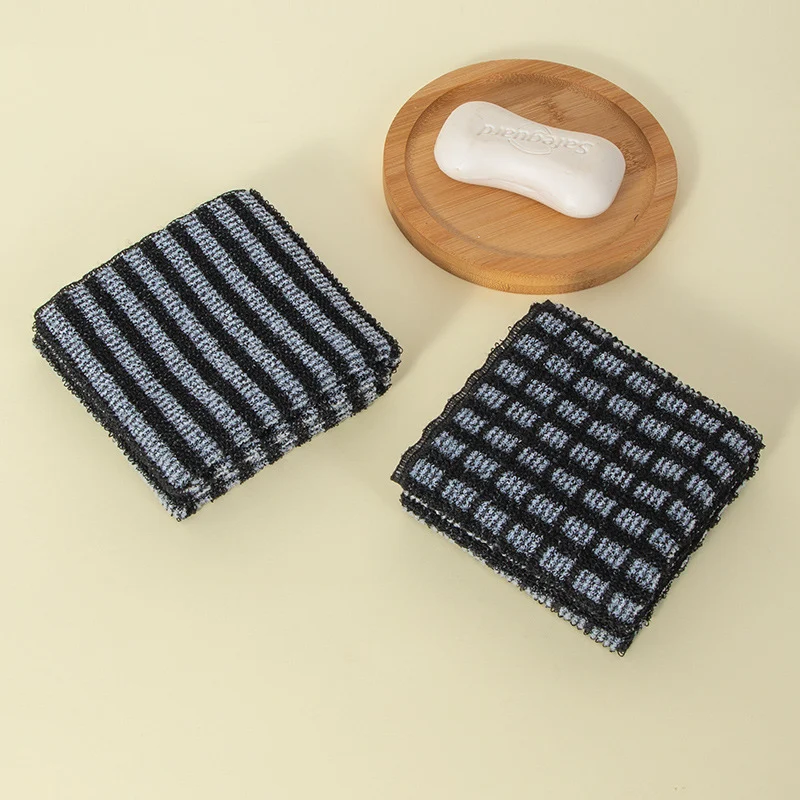 Bath Bar Back-scrubbing Strip Mens Dirt-removing Scrubber Long Black And White Striped — image 7