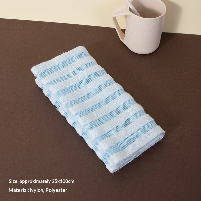 Bath Bar Back-scrubbing Strip Mens Dirt-removing Scrubber Long Black And White Striped — image 6