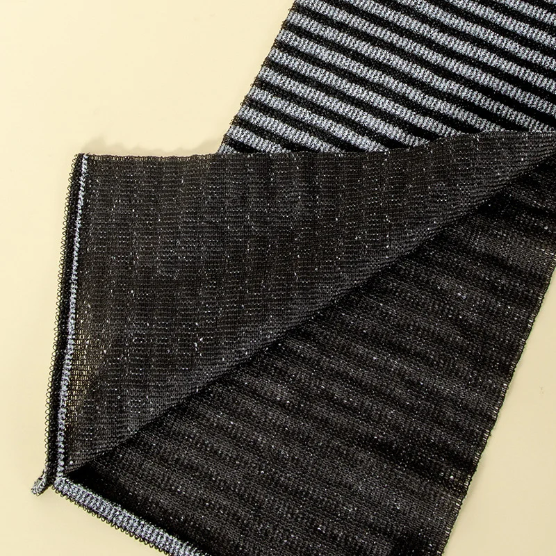 Bath Bar Back-scrubbing Strip Mens Dirt-removing Scrubber Long Black And White Striped — image 2