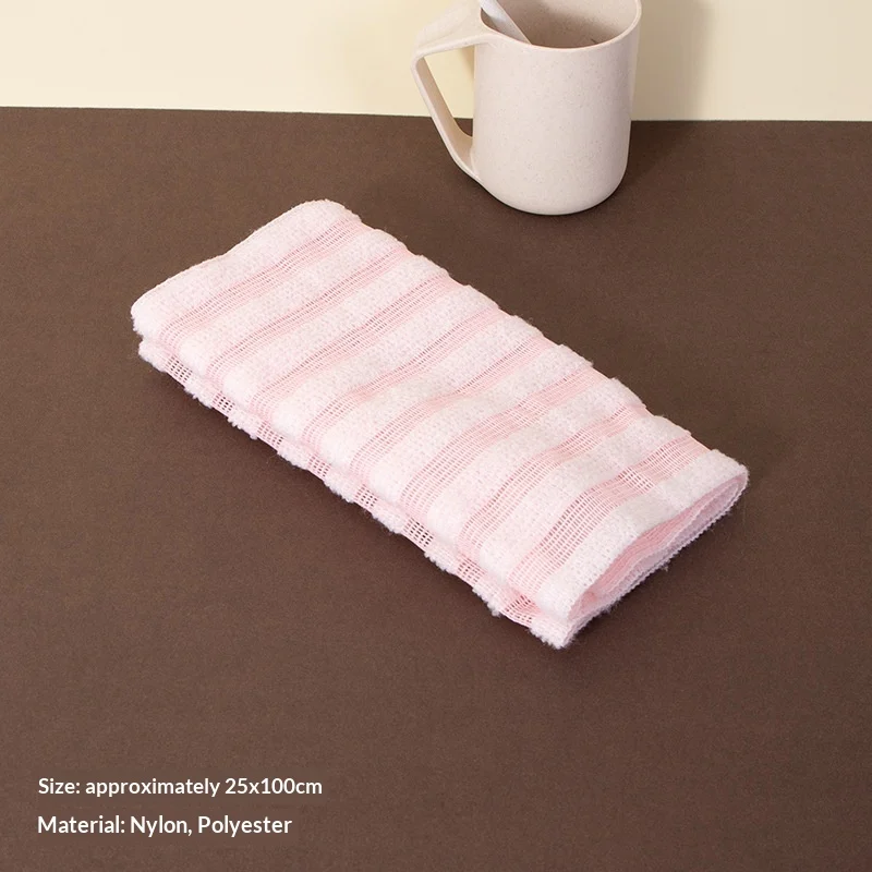 Bath Bar Back-scrubbing Strip Mens Dirt-removing Scrubber Long Black And White Striped — image 5