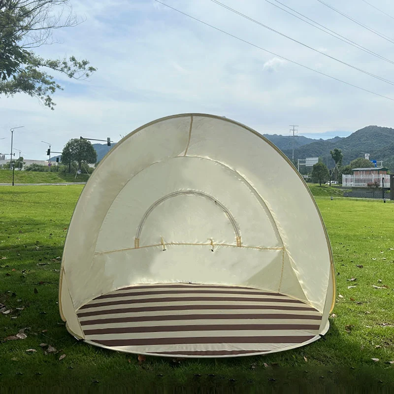 Beach Tent Outdoor Camping Sun Protection Simple Folding Quick-open For Indoors Outdoors — image 7