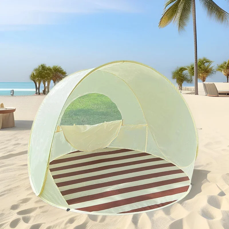 Beach Tent Outdoor Camping Sun Protection Simple Folding Quick-open For Indoors Outdoors — image 5