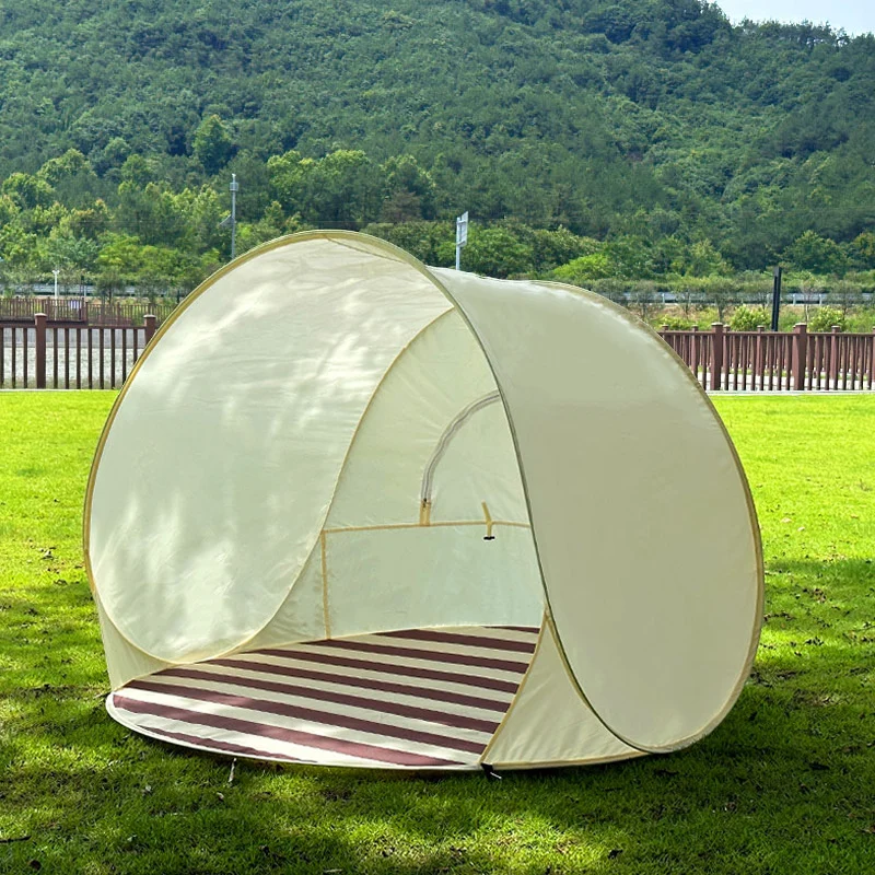 Beach Tent Outdoor Camping Sun Protection Simple Folding Quick-open For Indoors Outdoors — image 2