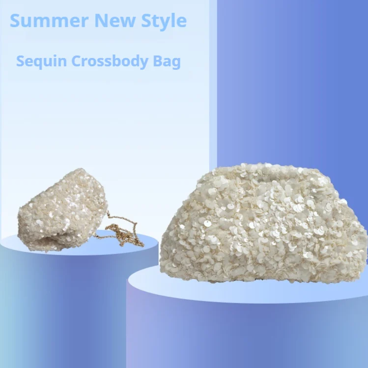 Beaded Crossbody Sequin Evening All-match Chain Shoulder Bag — image 5