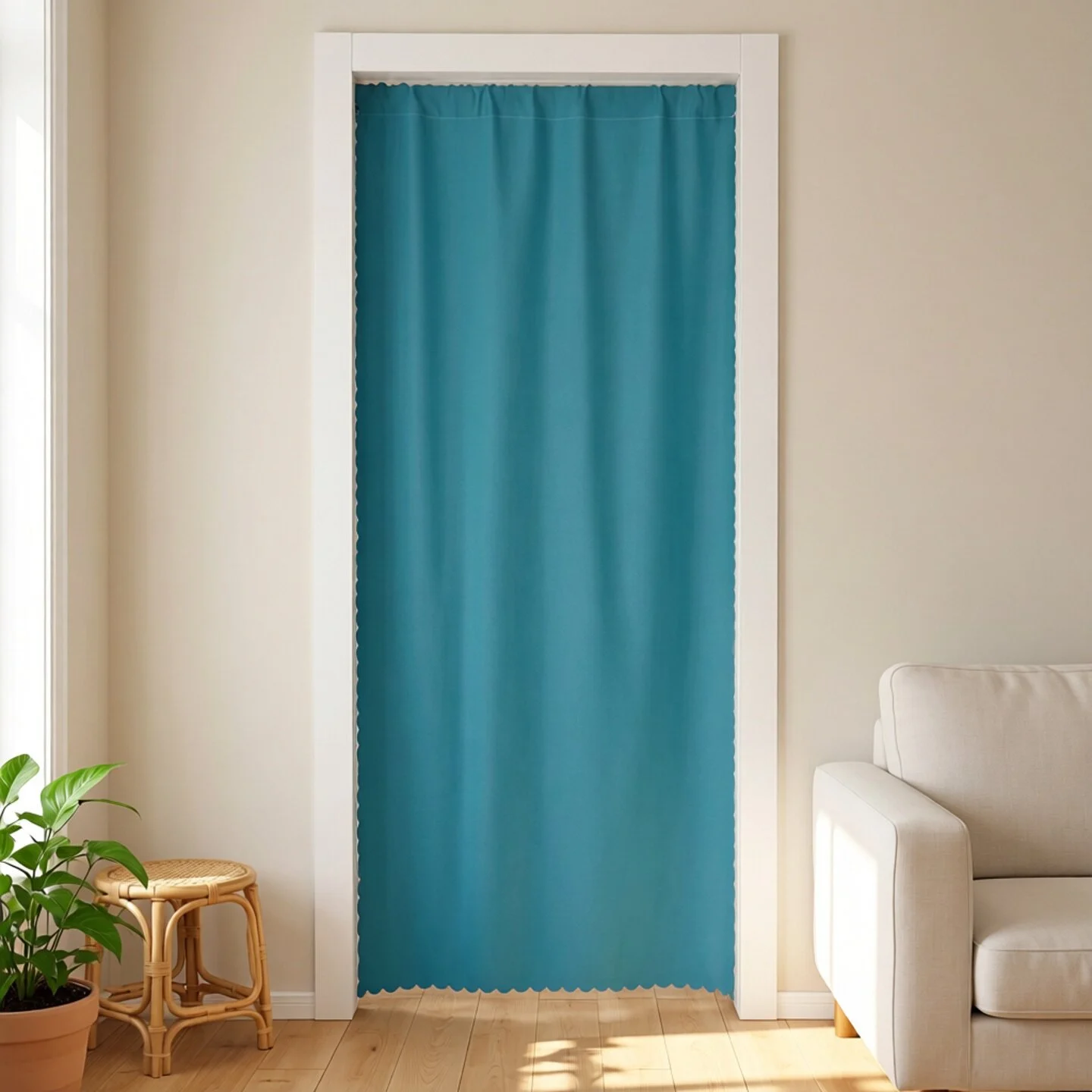 Bedroom Home Hanging Curtain Solid-color Fabric — image 6