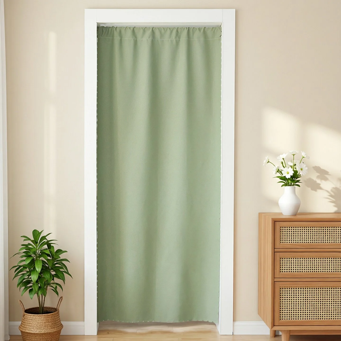 Bedroom Home Hanging Curtain Solid-color Fabric — image 8