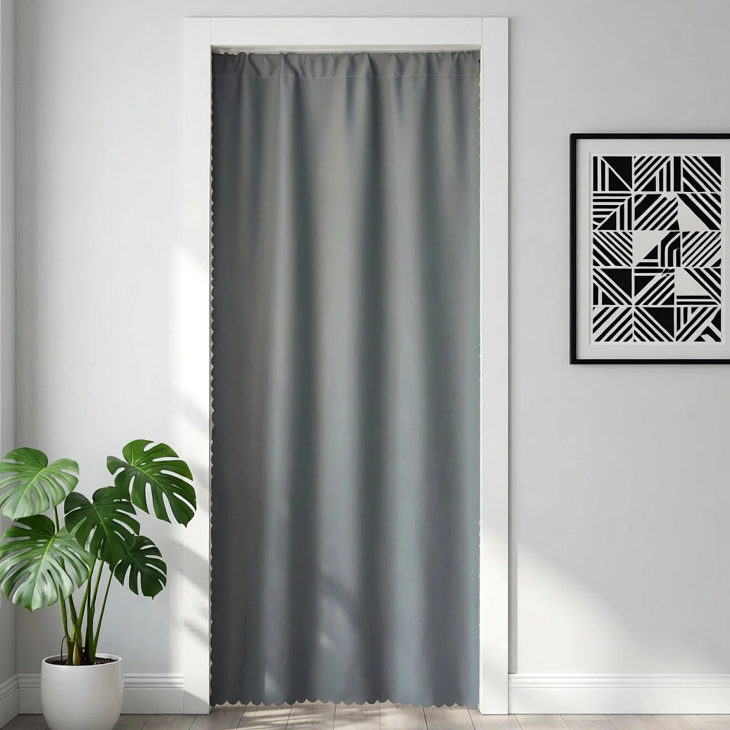 Bedroom Home Hanging Curtain Solid-color Fabric — image 3