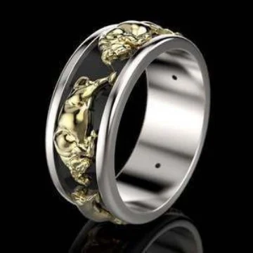 Best-selling God Ox Ring Two-tone — image 2