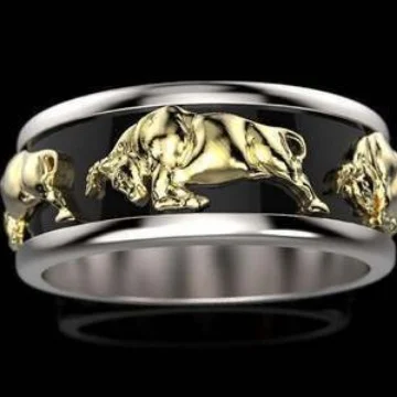 Best-selling God Ox Ring Two-tone — image 3