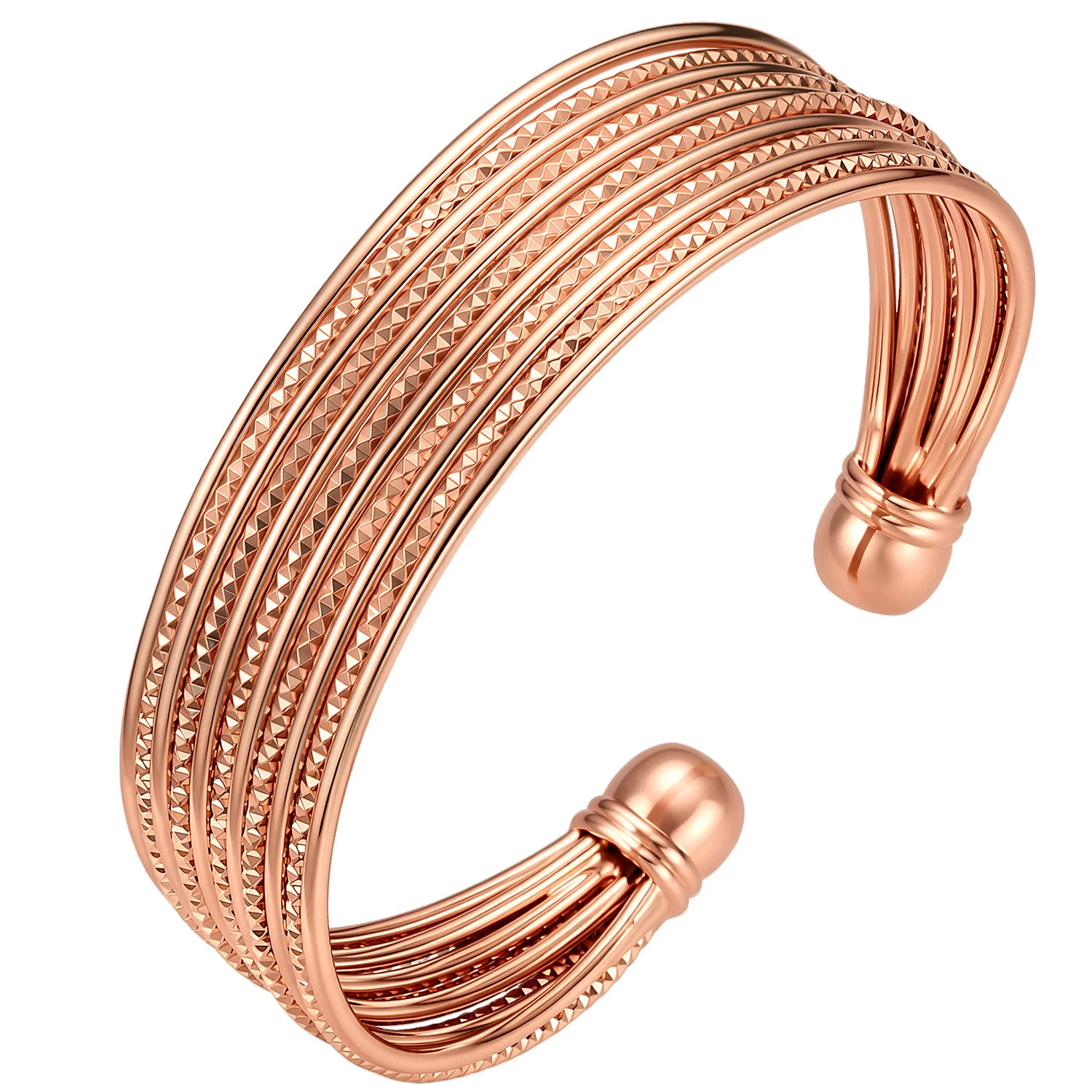Best-selling Instagram-style Solid Red Copper Magnetic Bracelet — image 8