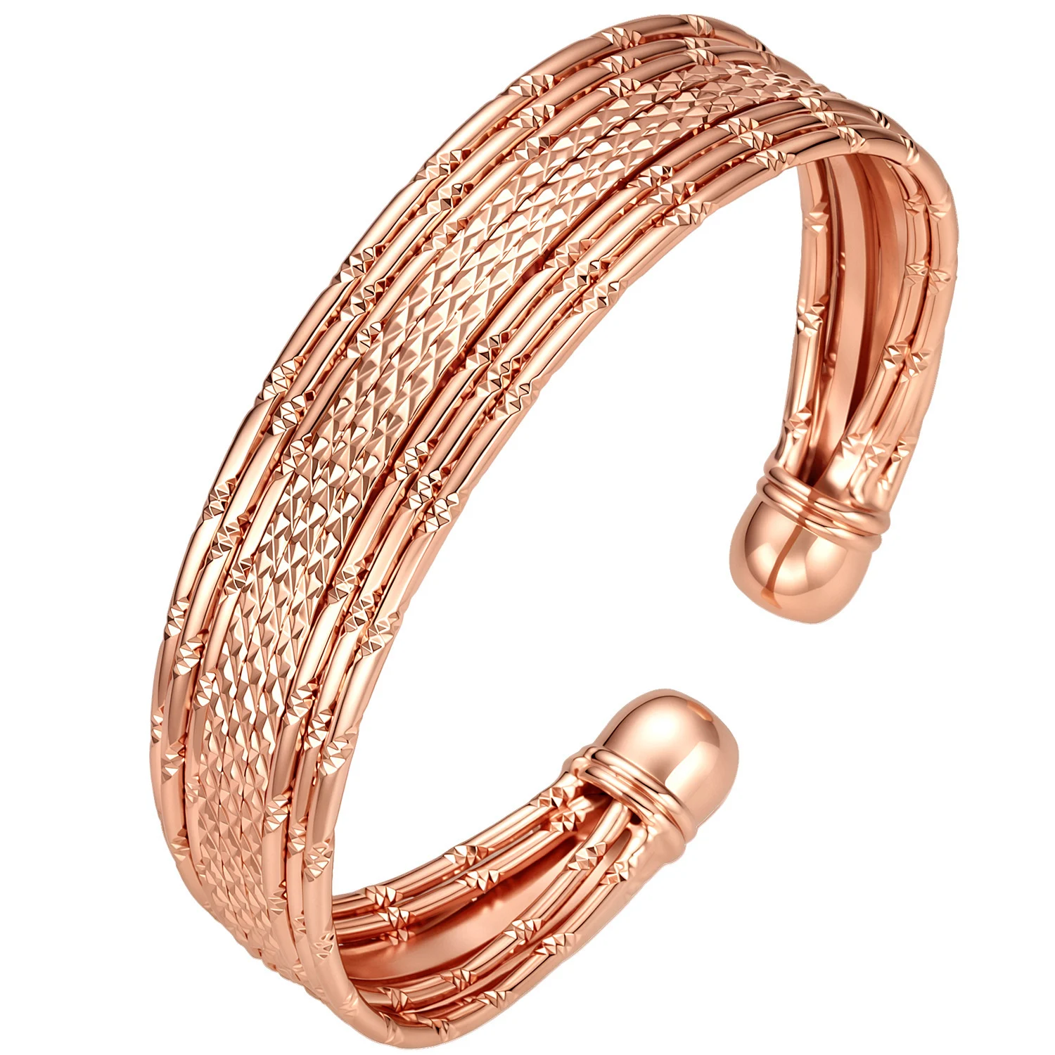 Best-selling Instagram-style Solid Red Copper Magnetic Bracelet — image 3
