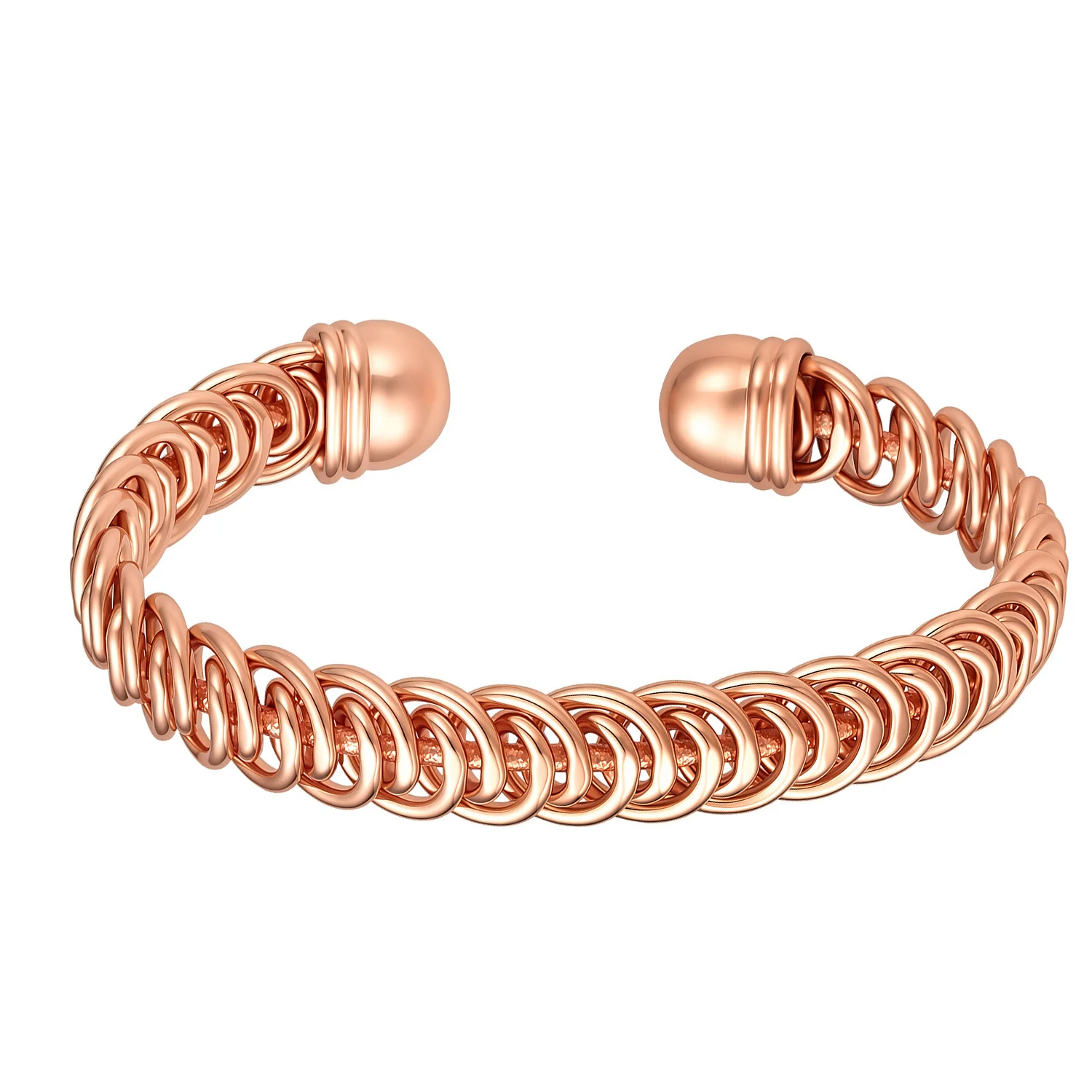 Best-selling Instagram-style Solid Red Copper Magnetic Bracelet — image 4