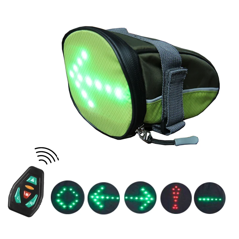 Bicycle LED Light-emitting Package Wirelessremote Control Ridingled Turn Signal Strap… — image 5