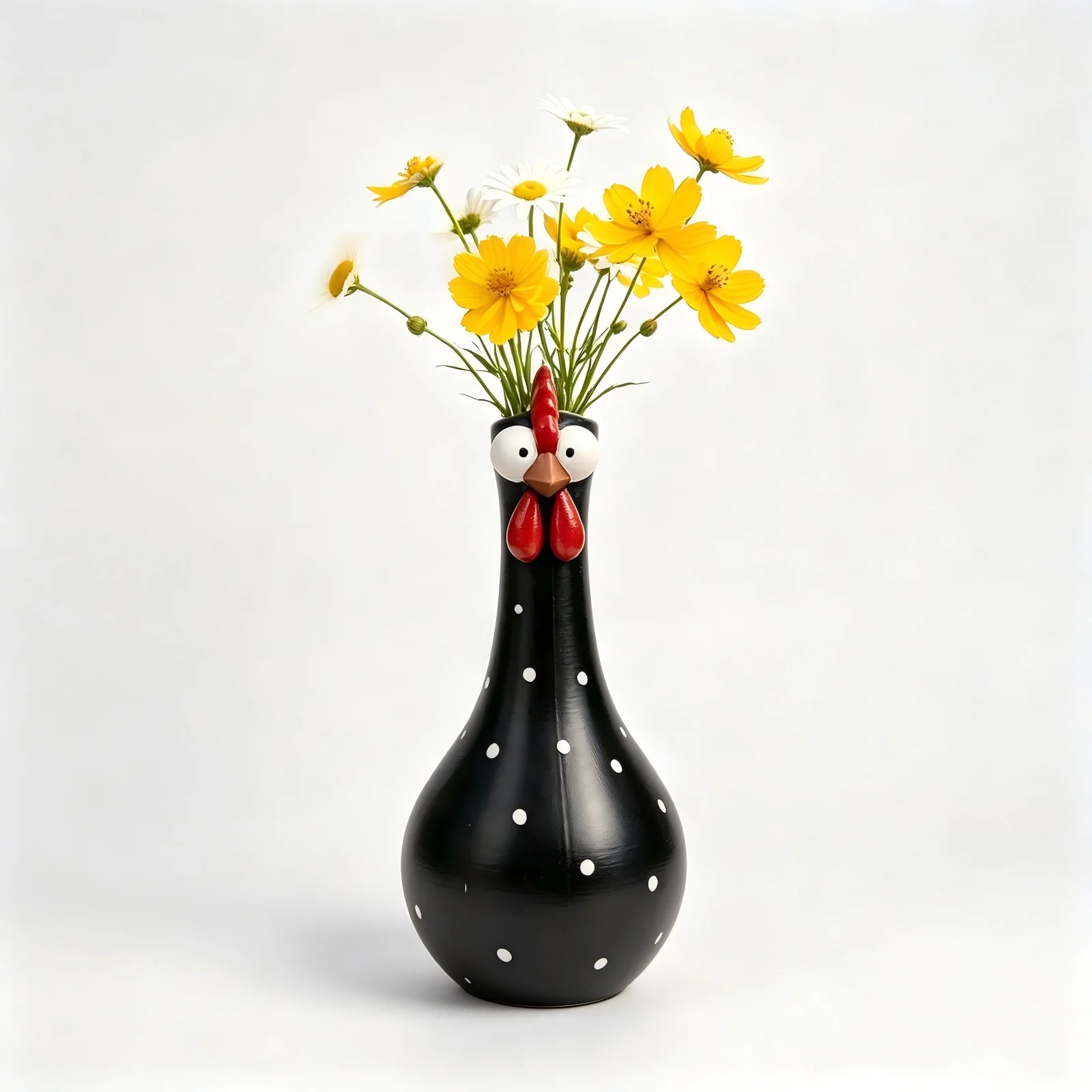 Big-eyed Chicken Vase Resin Craft Decoration — image 3