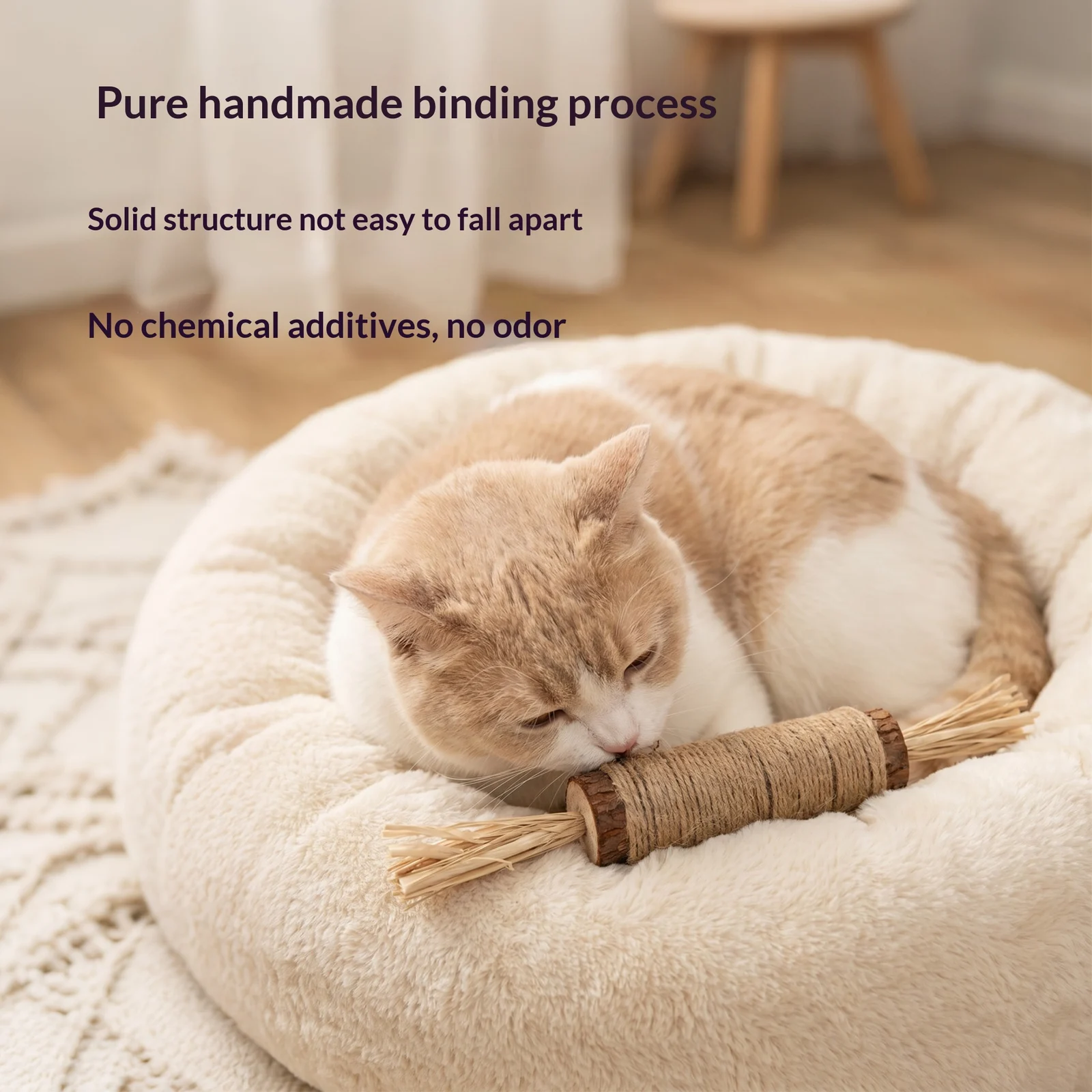 Big Mac Cat Toy With Catnip Self Entertaining Stress Relieving Teething And Play Stick — image 2