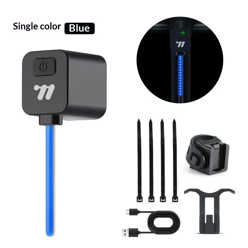 Bike Tail Lightplug-in Bicycle Light For Mountain Bikes And Road Bikesflowing Cycling Gear — variant image