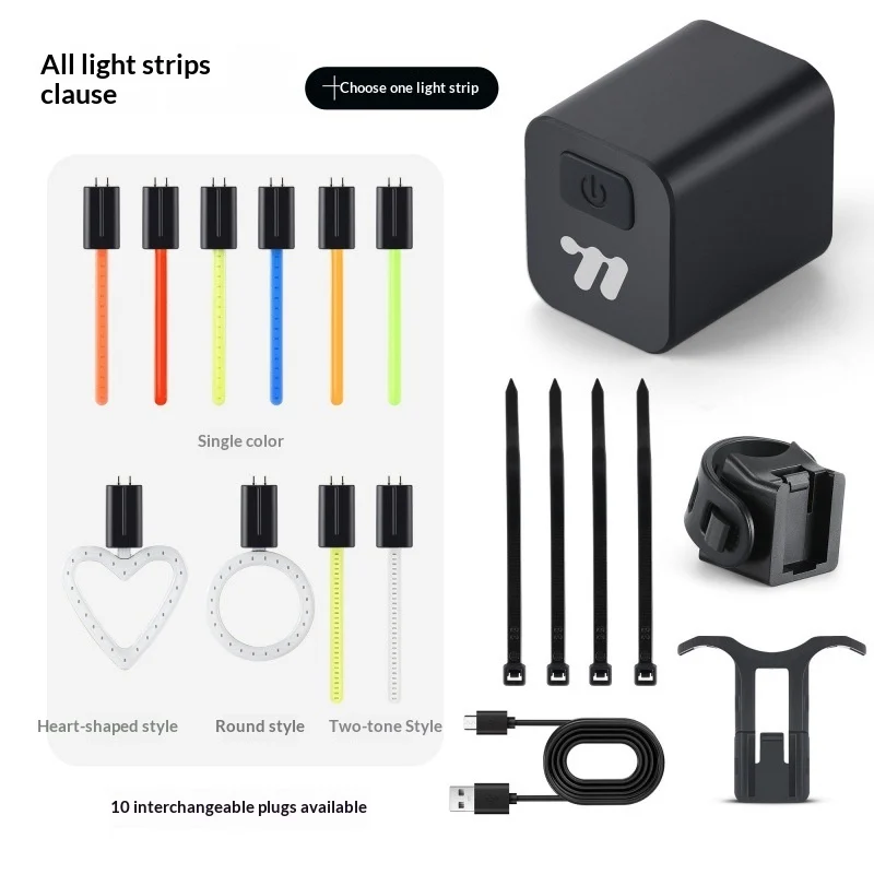 Bike Tail Lightplug-in Bicycle Light For Mountain Bikes And Road Bikesflowing Cycling Gear — image 4