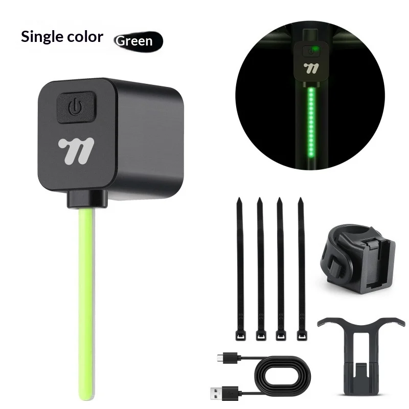 Bike Tail Lightplug-in Bicycle Light For Mountain Bikes And Road Bikesflowing Cycling Gear — variant image