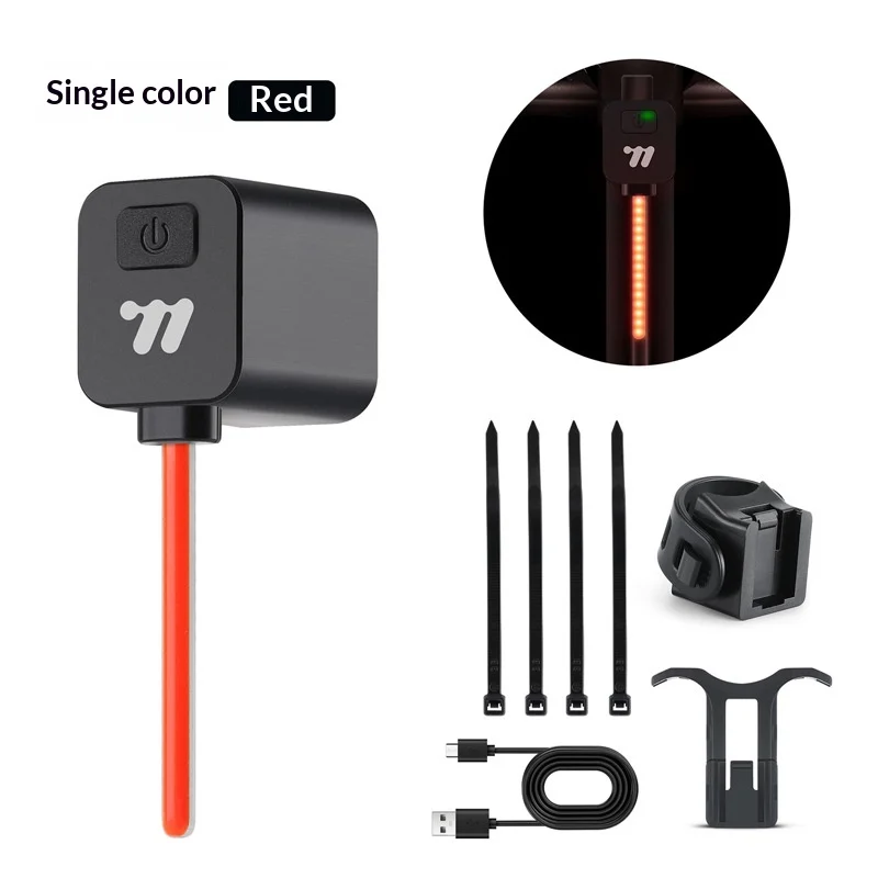 Bike Tail Lightplug-in Bicycle Light For Mountain Bikes And Road Bikesflowing Cycling Gear — image 3