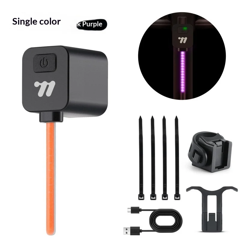Bike Tail Lightplug-in Bicycle Light For Mountain Bikes And Road Bikesflowing Cycling Gear — image 8