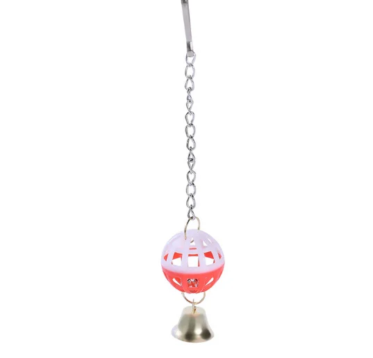 Bird Toy With Bells Two-tone Bell Pendant Parrot Sound Making — image 4