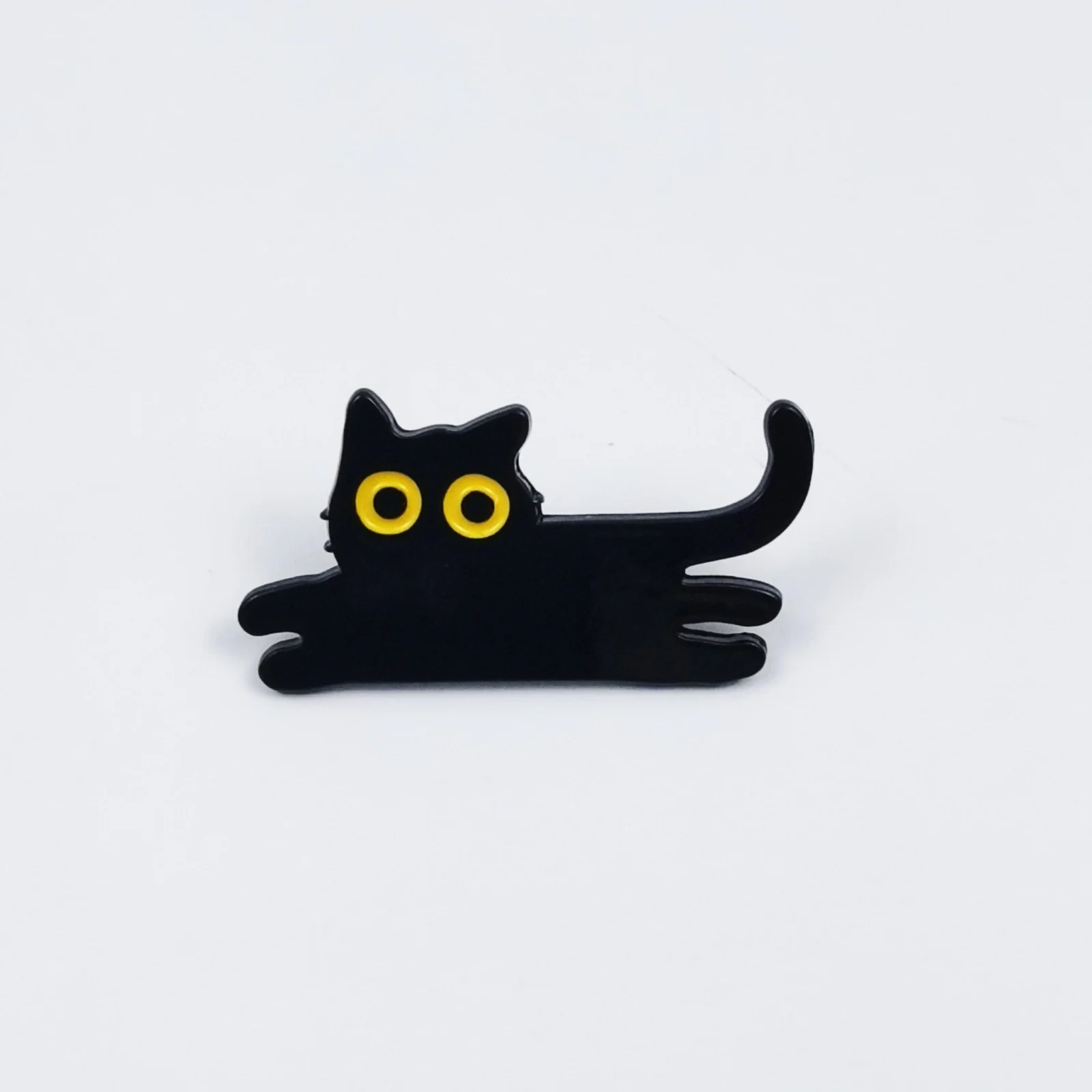 Black Catstyle Brooch, Versatile And Niche, Made Of Alloy For Clothing — variant image