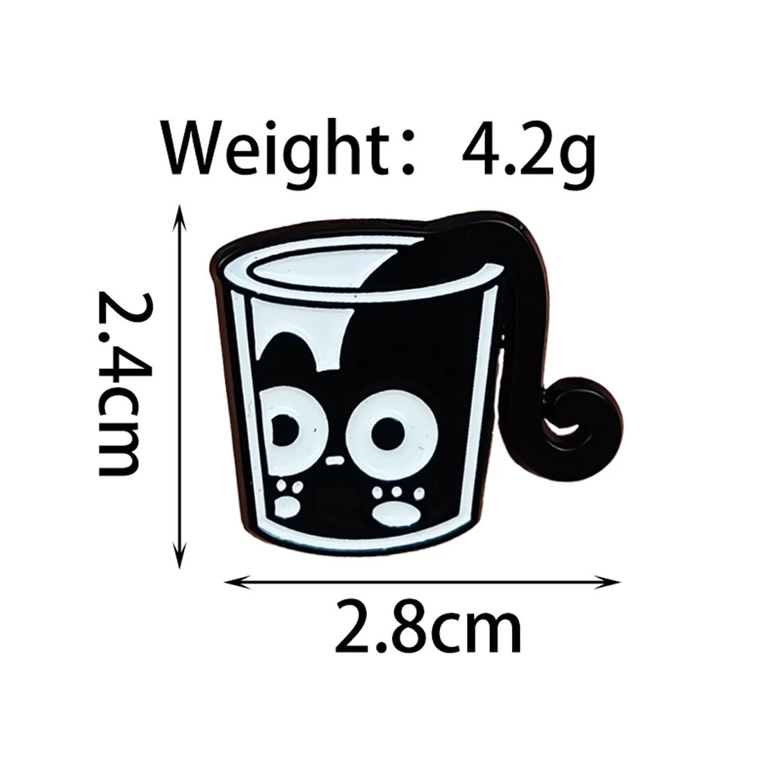 Black Catstyle Brooch, Versatile And Niche, Made Of Alloy For Clothing — variant image