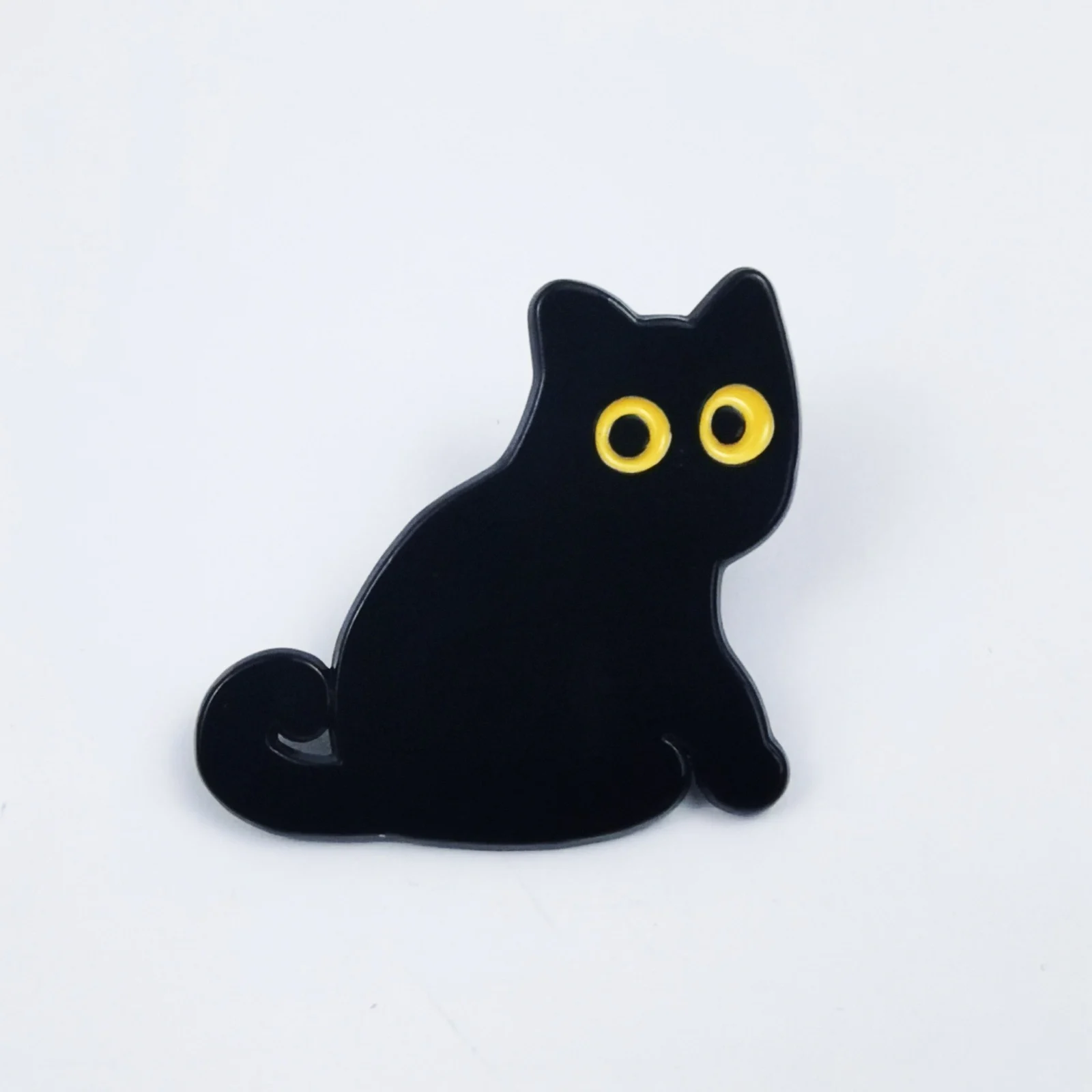 Black Catstyle Brooch, Versatile And Niche, Made Of Alloy For Clothing — variant image