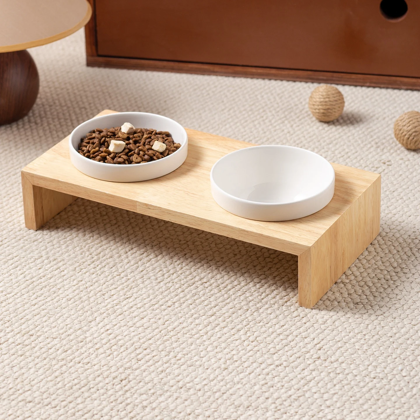 Black Ceramic Anti-spill Pet Bowl, Cat & Dog Food Water Dish. — image 8