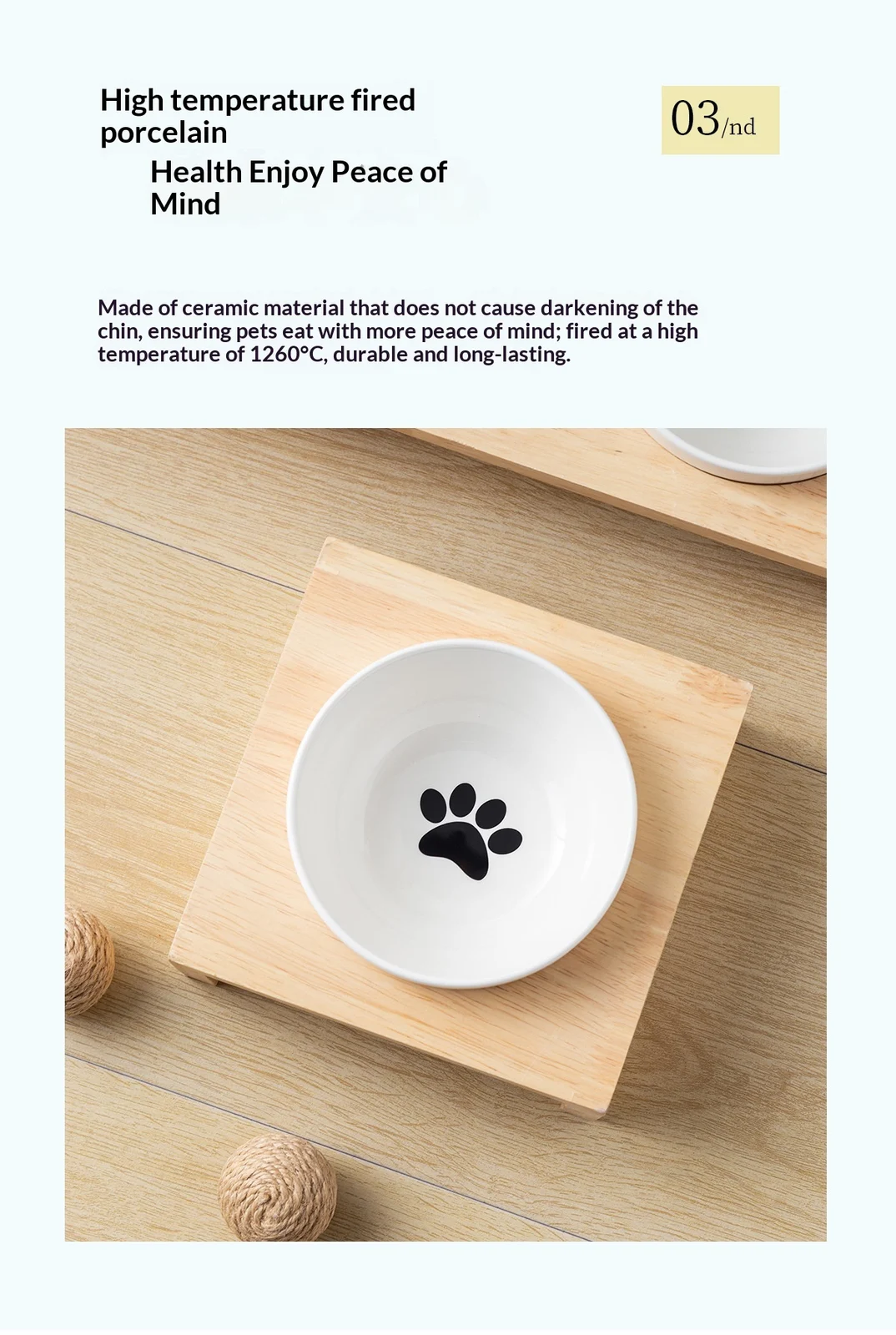 Black Ceramic Anti-spill Pet Bowl, Cat & Dog Food Water Dish. — image 14