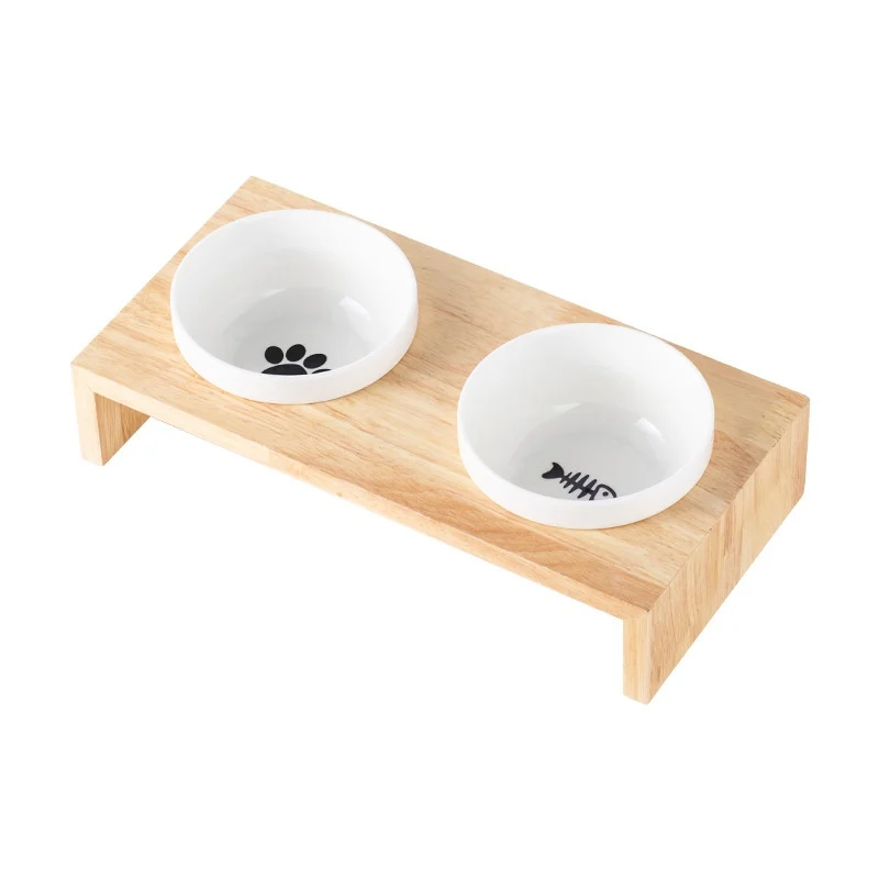 Black Ceramic Anti-spill Pet Bowl, Cat & Dog Food Water Dish. — image 7