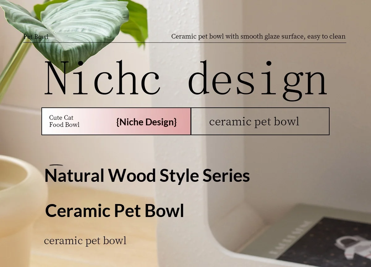 Black Ceramic Anti-spill Pet Bowl, Cat & Dog Food Water Dish. — image 6