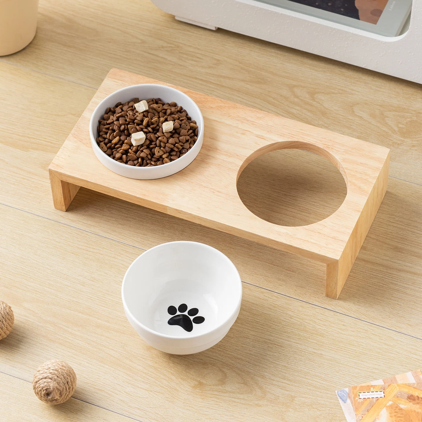 Black Ceramic Anti-spill Pet Bowl, Cat & Dog Food Water Dish. — image 21