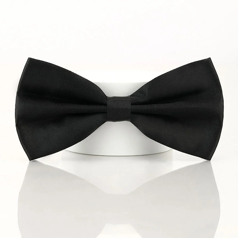 Black Double-layered Bow Tie For Suits — image 2