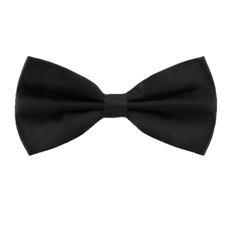 Black Double-layered Bow Tie For Suits — image 5